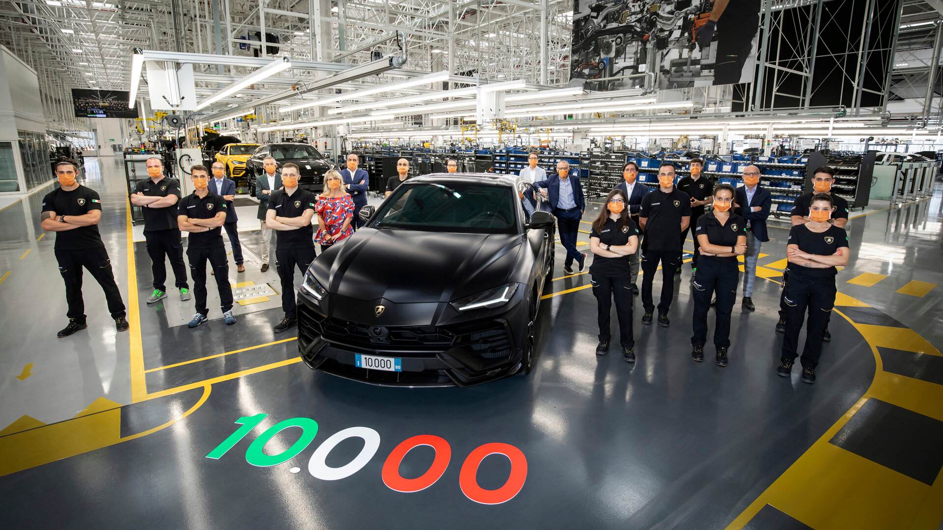 Lamborghini celebra los 10.000 Urus fabricados en dos años