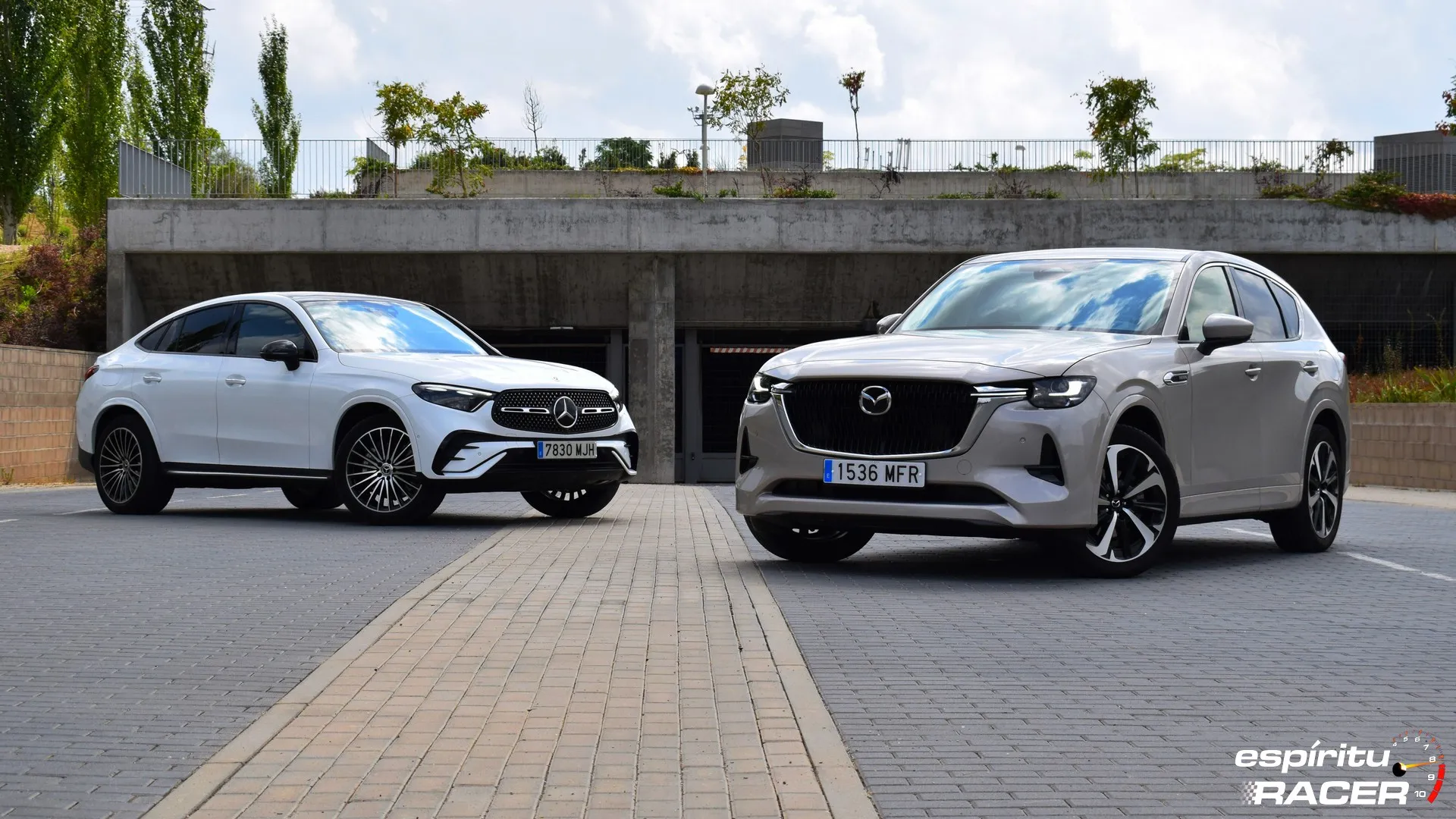 Prueba: Mazda CX-60 E-SKYACTIV D MHEV vs. Mercedes GLC 300de Coupé 4MATIC