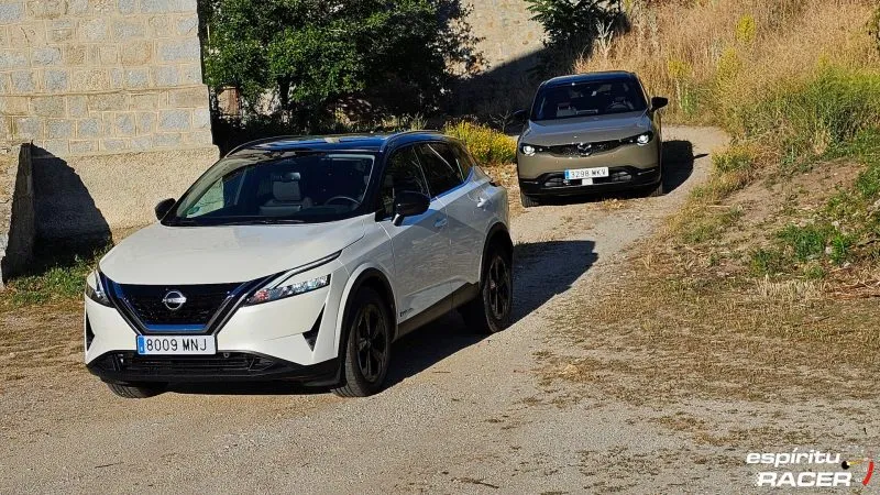 Mazda MX 30 híbrido vs Nissan Qashqai e Popwer 6