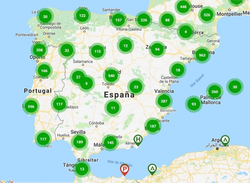 Puntos De Recarga En España