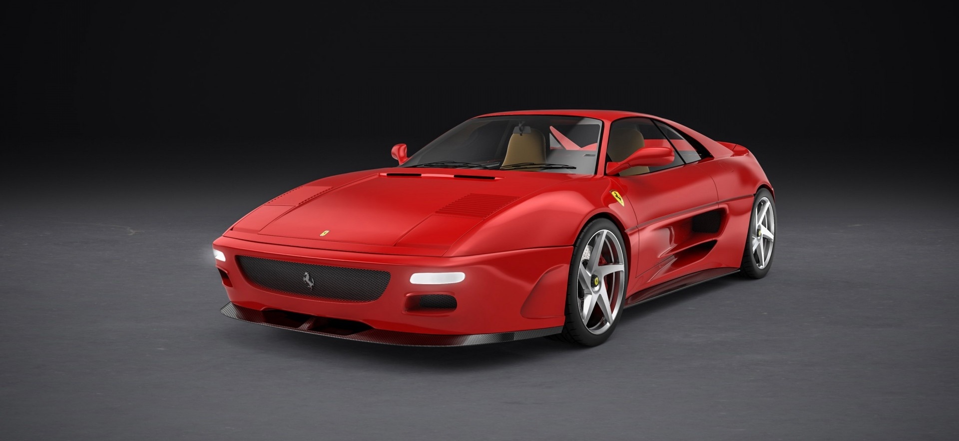 Este es el Ferrari 348 by Evoluto, con carrocería de fibra de carbono