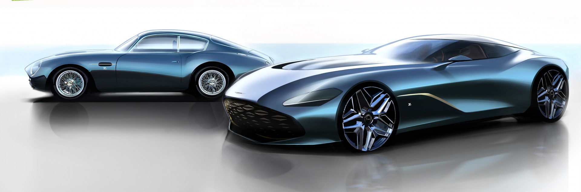 El Aston Martin DBS GT Zagato se vislumbra en los primeros bocetos