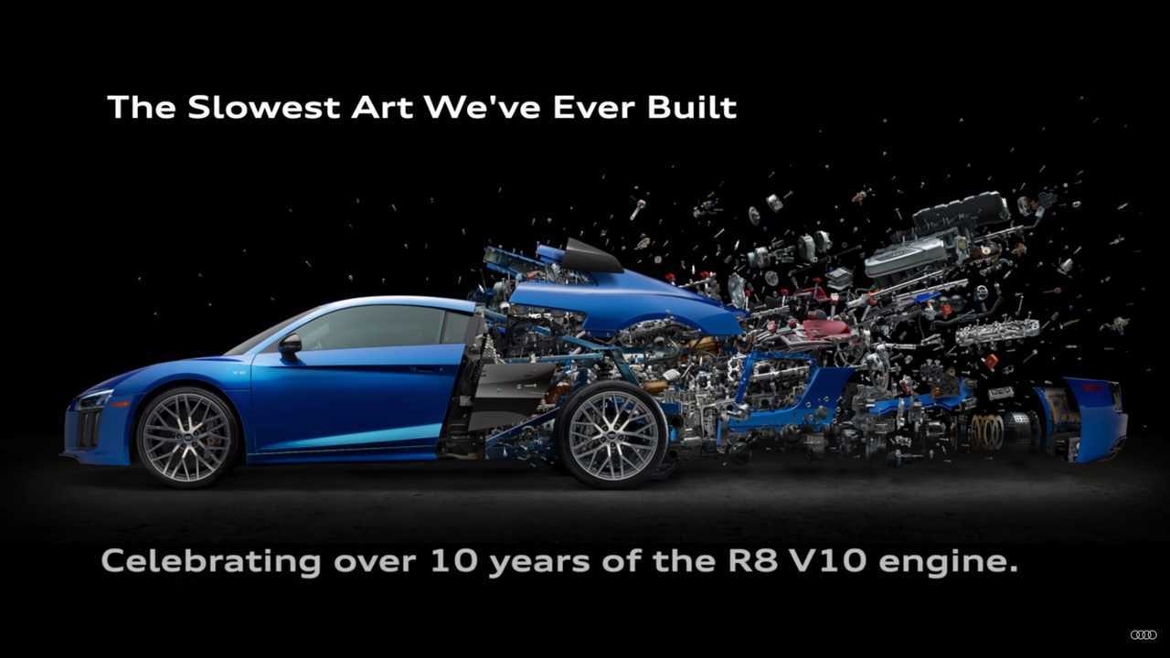 “Disintegrating”, o cuando desguazar un Audi R8 se convierte en arte