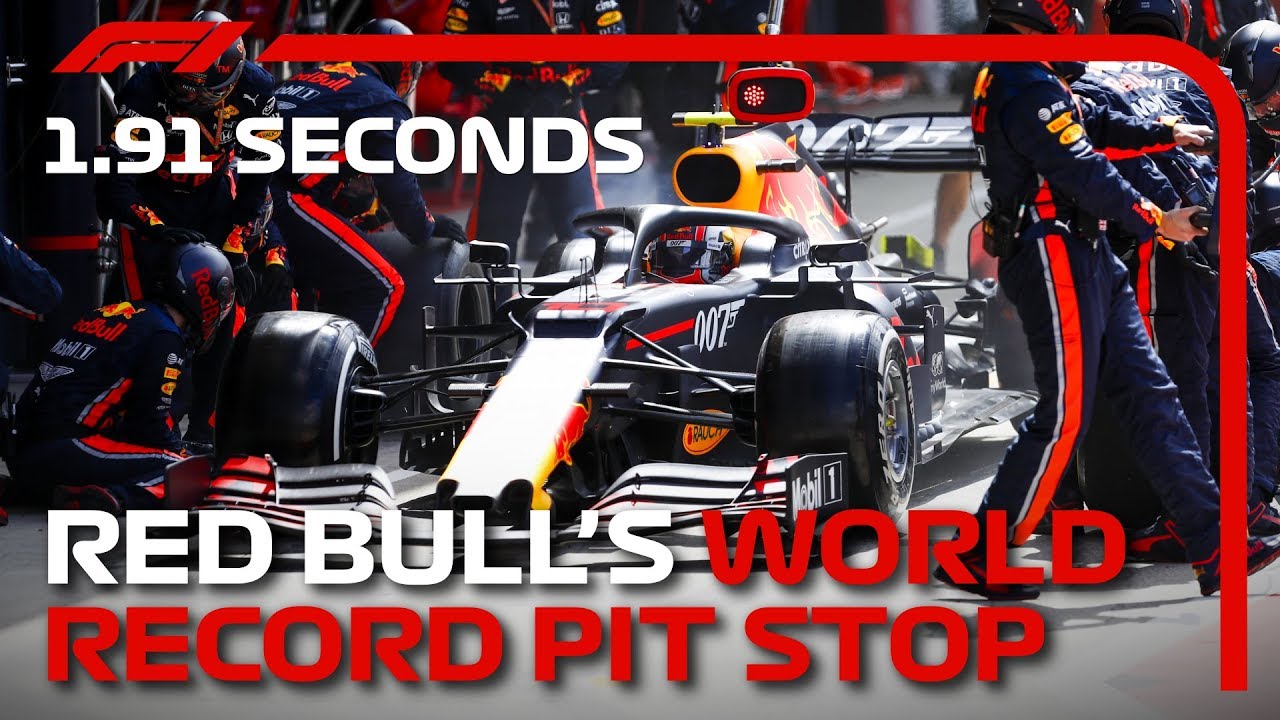 Red Bull bate el récord mundial en cambiar neumáticos: 1,91 segundos