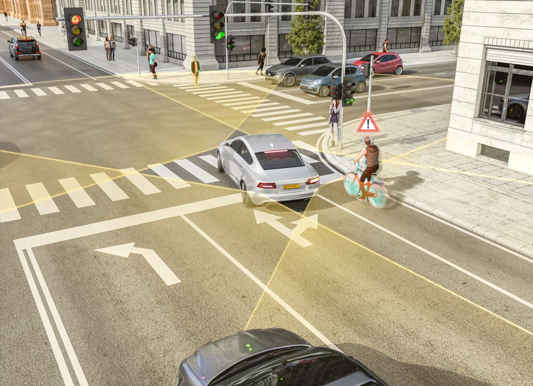 El nuevo radar de Continental prevé reducir los accidentes con ciclistas y peatones