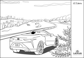 Lexus LC Cabrio para colorear