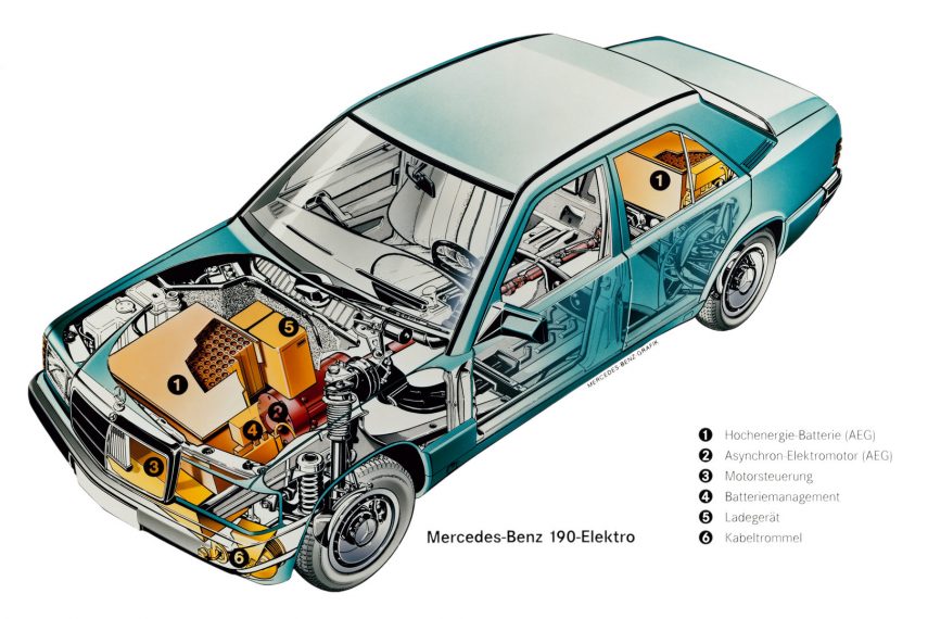 1990 Mercedes Benz 190 electrico 5