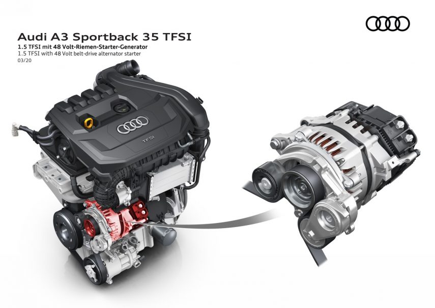 Audi A3 tecnología MHEV 3