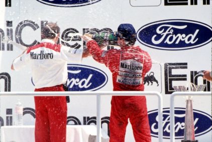 Ayrton Senna podio Honda 2