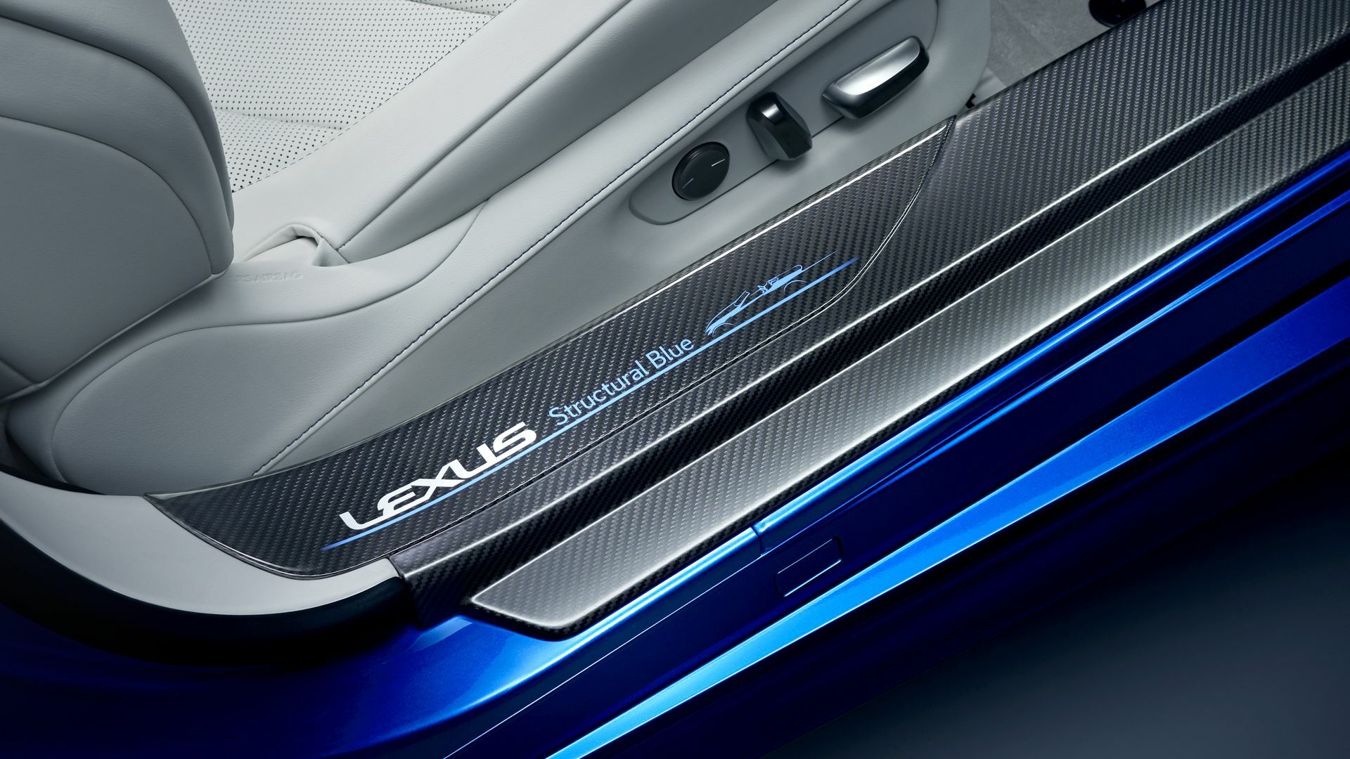 09 Lexus LC 500 structural blue convertible