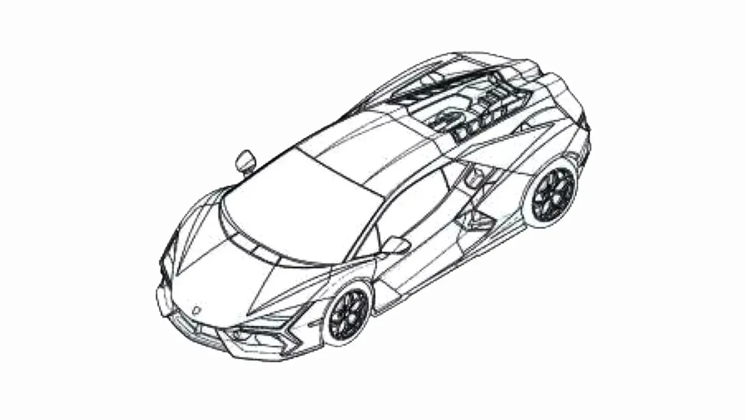 Se filtran las patentes del reemplazo del Lamborghini Aventador