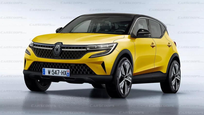 Renault Captur 2024 Carscoops Render