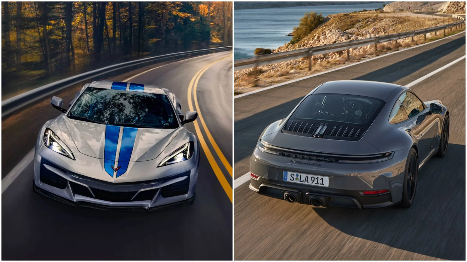 Chevrolet Corvette E-Ray y Porsche 911 T-Hybrid, la hibridación de altas prestaciones según Estados Unidos y Europa
