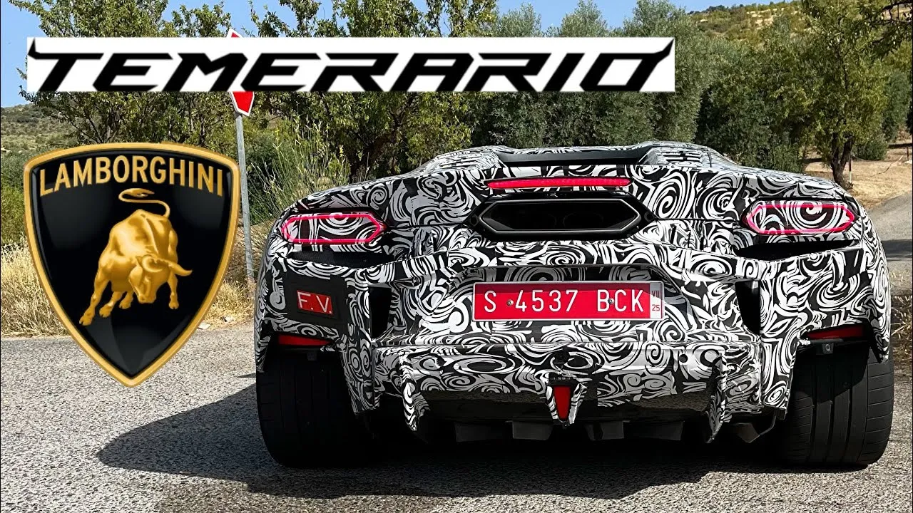 No te pierdas la trasera del nuevo Lamborghini Temerario