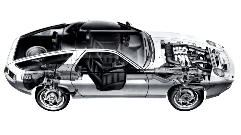 Transparencia del Porsche 928