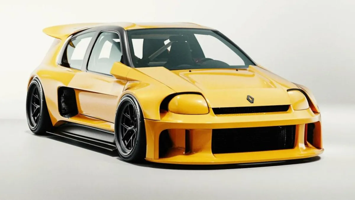 No te pierdas el Renault Clio V6 Trophy que se ha imaginado un diseñador británico