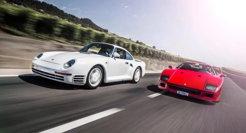 Ferrari F40 vs Porsche 959