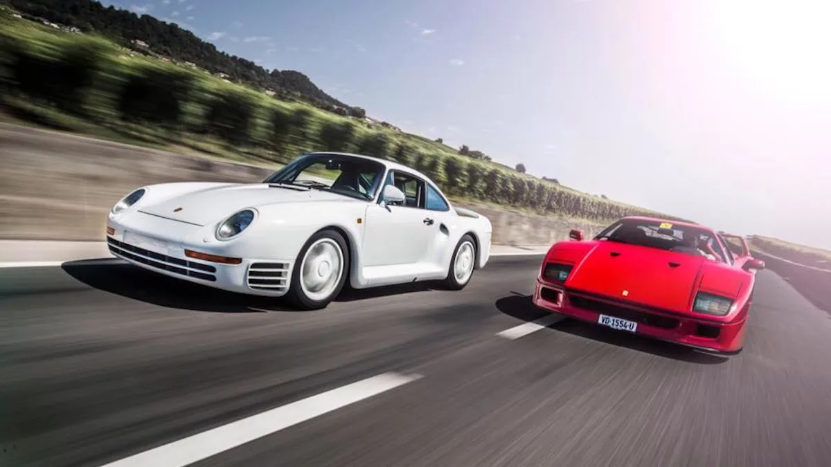 Porsche 959 vs. Ferrari F40: El día que los dos coches más rápidos del mundo se vieron cara a cara