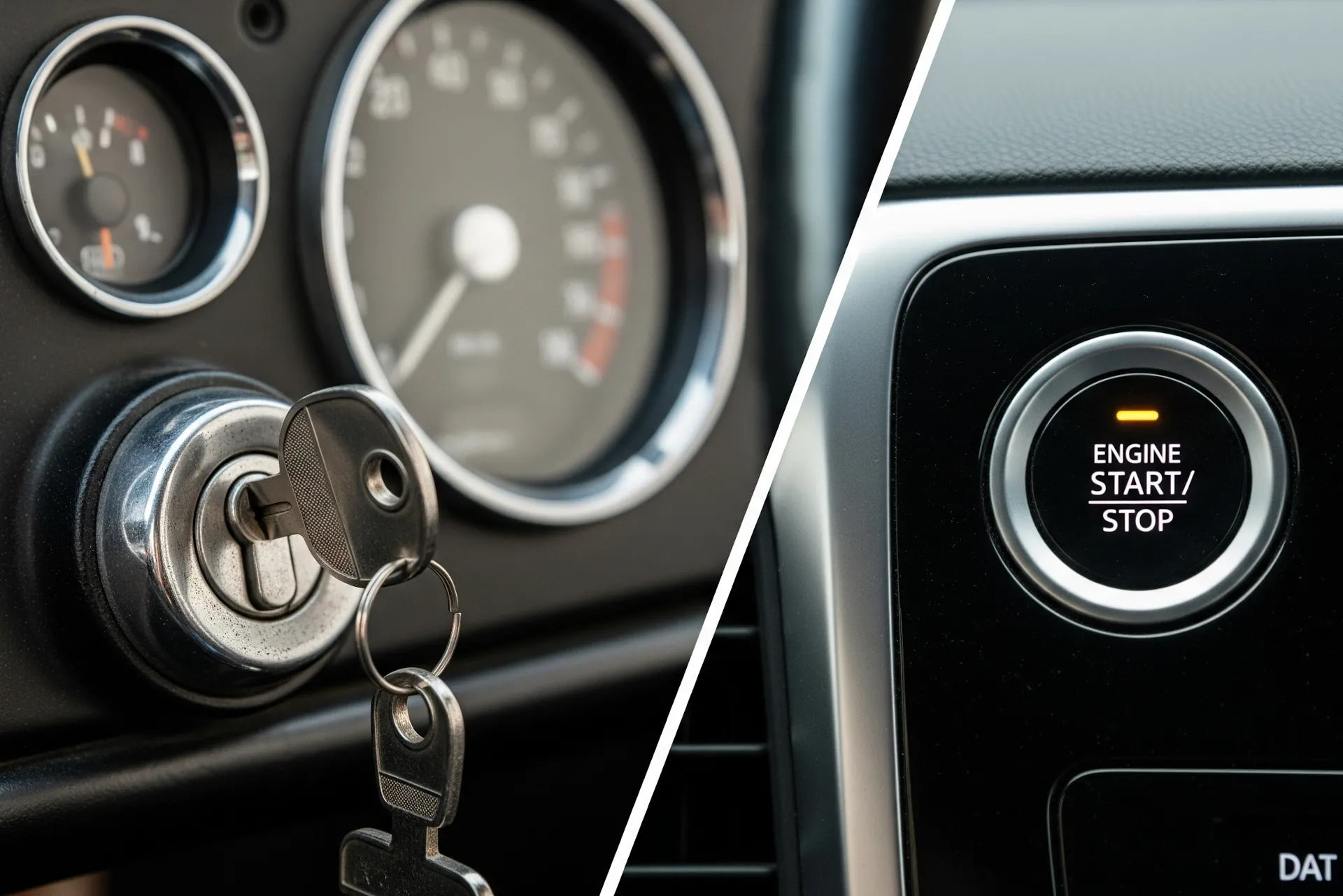 De la llave al botón: la evolución del arranque en los coches y por qué ahora no usamos llaves