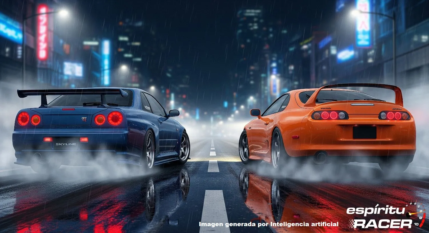 Nissan Skyline R34 contra Toyota Supra IV 5