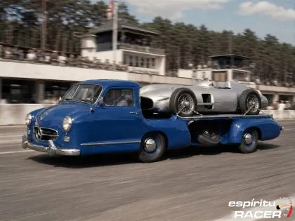 Camión del Mercedes Benz 300SL histórico eR Junio 2026