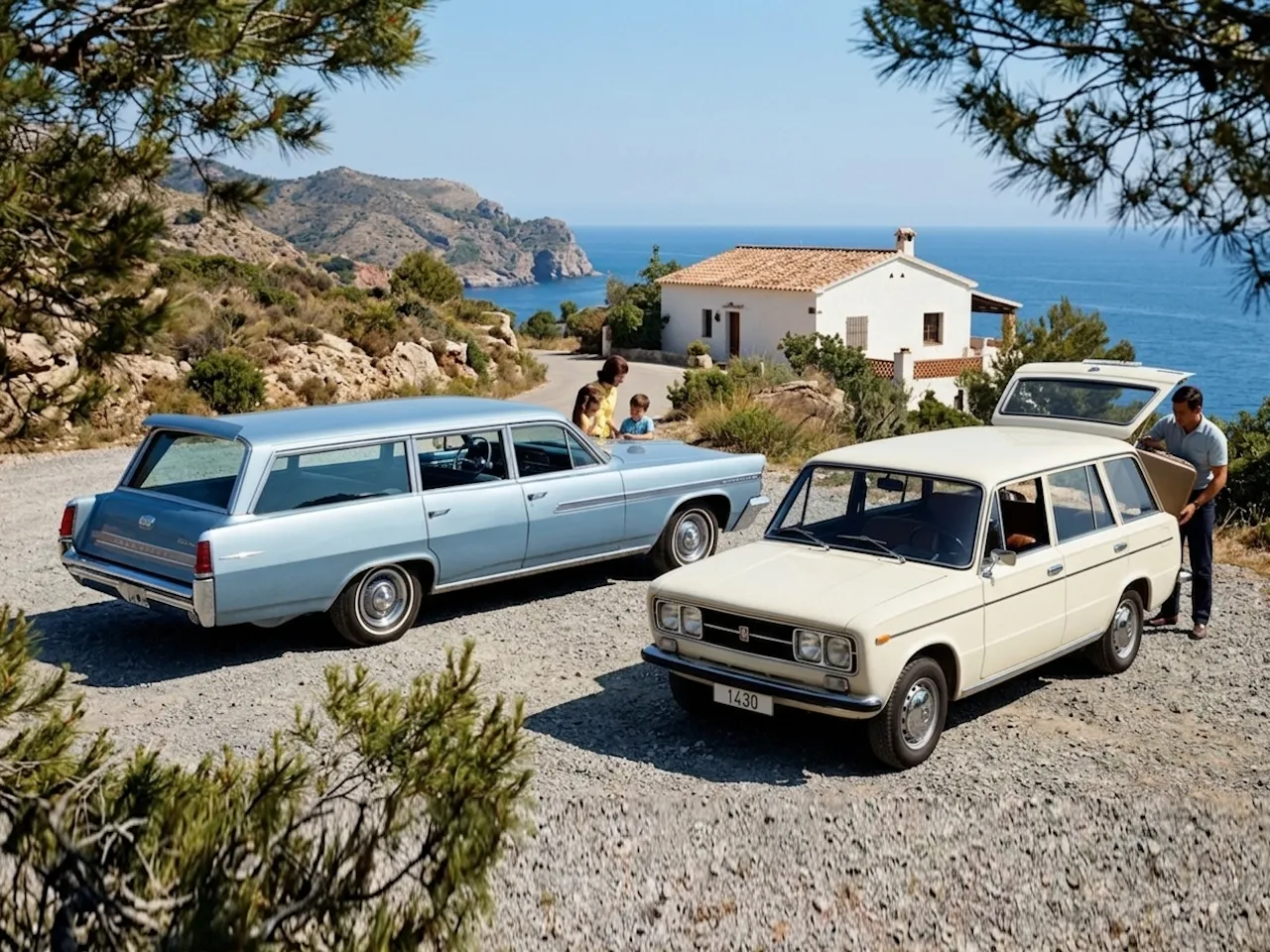 SEAT 1430 Familiar vs. Pontiac Bonneville Safari: dos mundos, un mismo fin