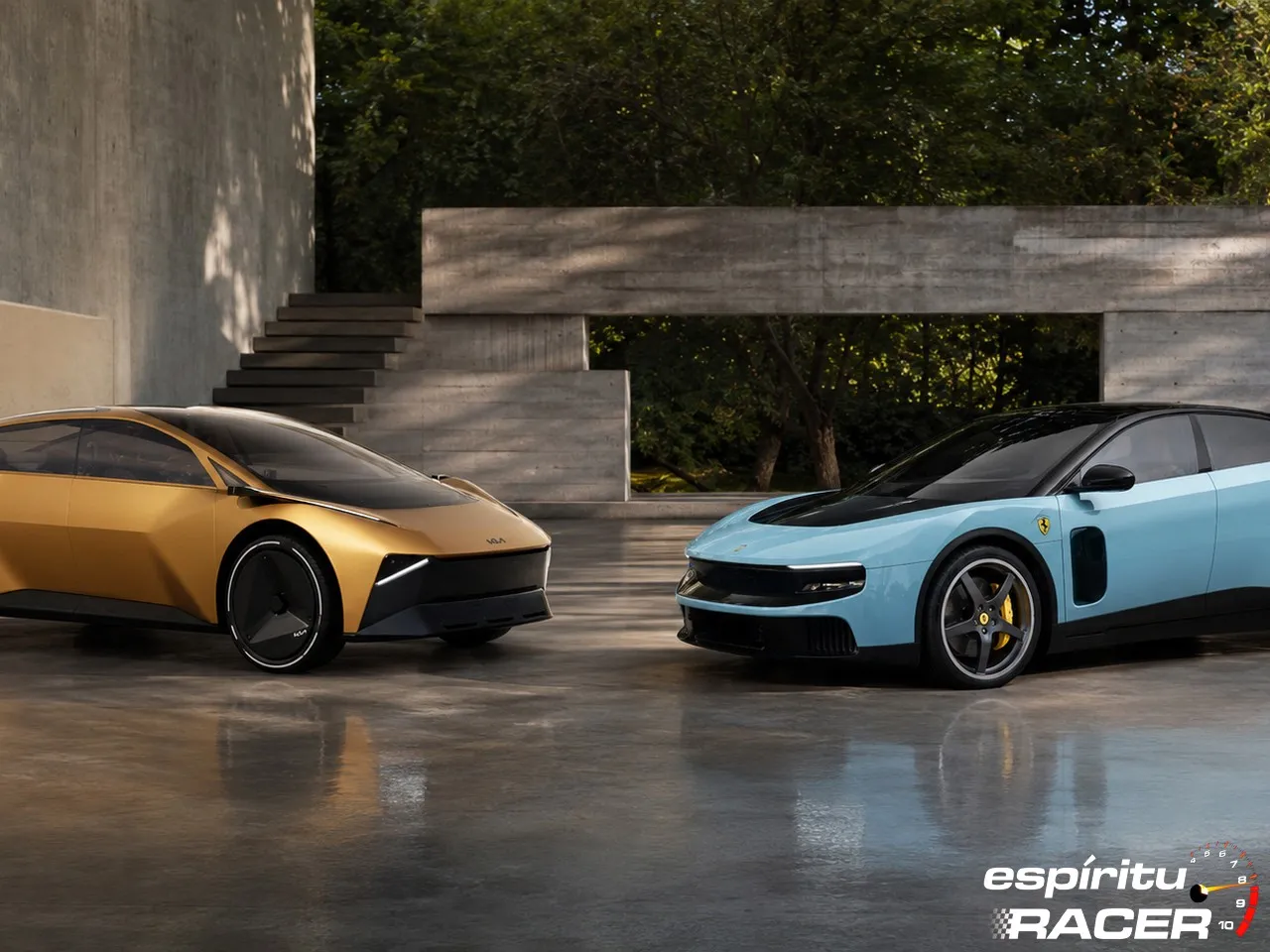 Este Kia es clavado al Ferrari Luce… pero tiene sentido