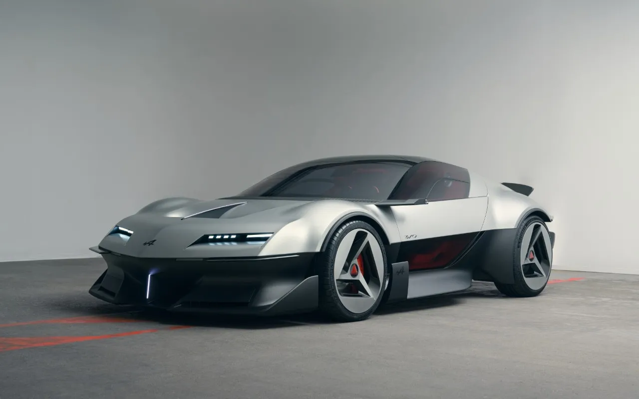 El Alpine A310 Vision rescata la cuña de los setenta con 1,18 metros de altura